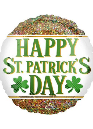 18in Anagram St. Patrick's Day Glitters Balloon