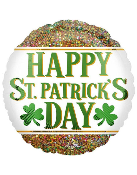 18in Anagram St. Patrick's Day Glitters Balloon