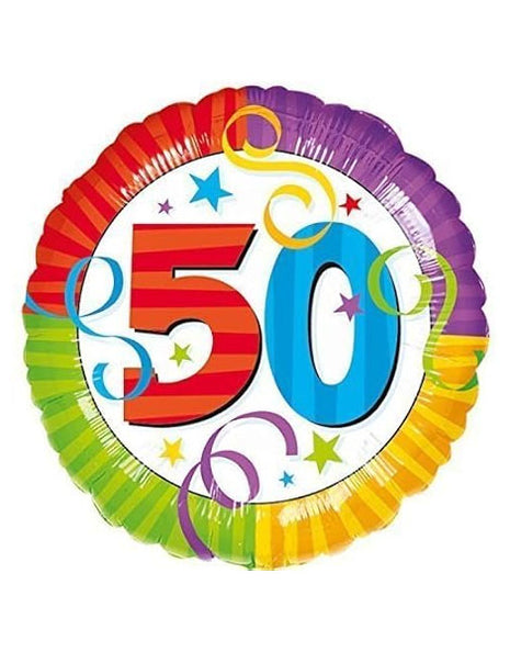 18in Anagram 50th Birthday Perfection Balloon