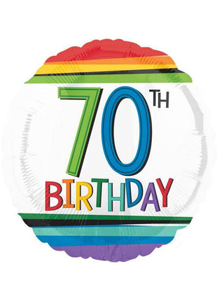 18in Anagram 70th Birthday Balloon