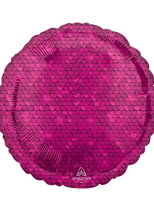 18in Anagram Bright Pink Sequins Balloon