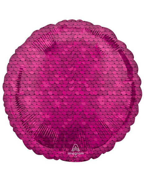 18in Anagram Bright Pink Sequins Balloon