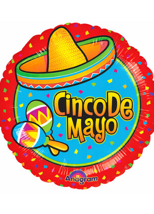 18in Anagram Cinco De Mayo Balloon
