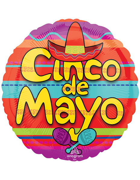 18in Anagram Cinco De Mayo Celebration Balloon