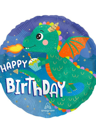18in Anagram Cute Dragon Birthday Balloon
