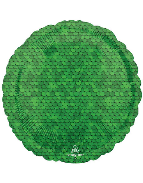 18in Anagram Forest Green Sequins Balloon