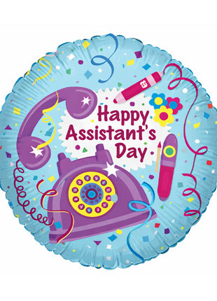 18in ConverUSA Happy Assistant's Day Balloon 1 Side