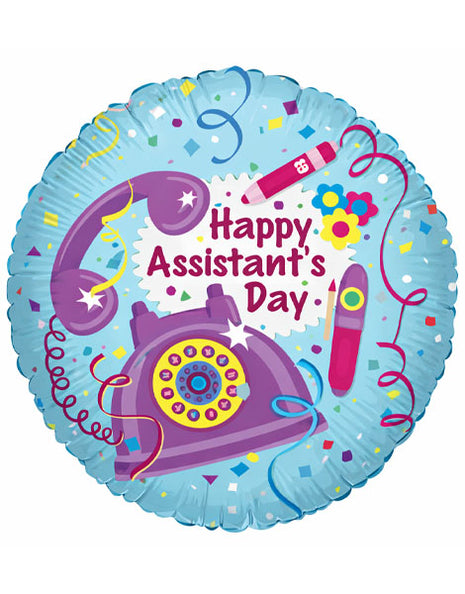 18in ConverUSA Happy Assistant's Day Balloon 1 Side