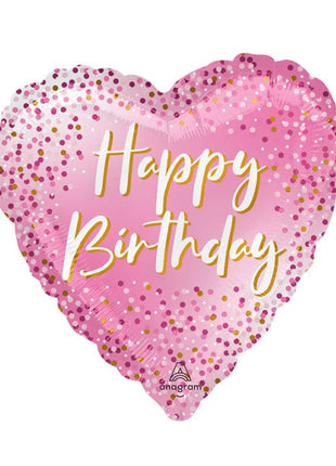 18in Anagram Happy Birthday Sparkle Balloon