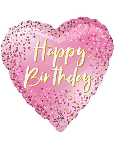 18in Anagram Happy Birthday Sparkle Balloon