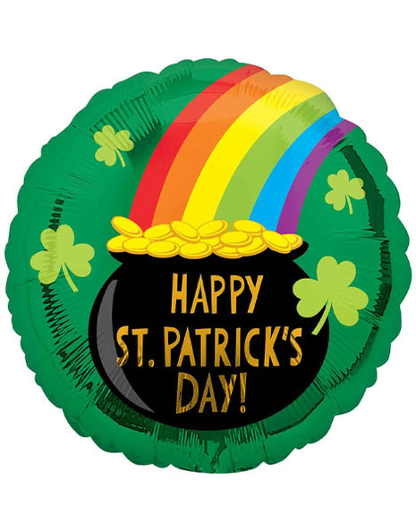 18in Anagram Happy St. Patrick's Day Pot of Gold Balloon