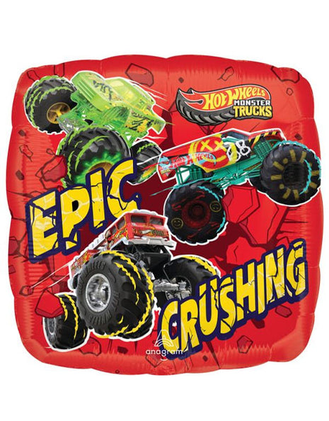 18in Anagram Hot Wheels Monster Trucks Balloon