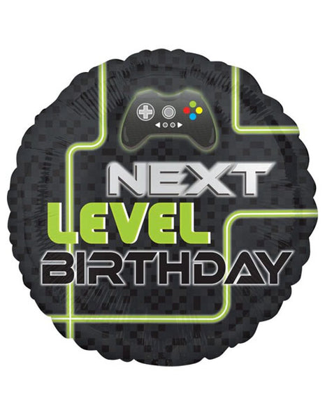 18in Anagram Level Up Birthday Balloon