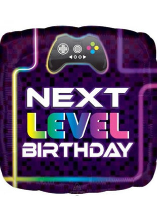 18in Anagram Level Up Girl Birthday Balloon