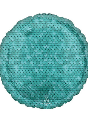 18in Anagram Ocean Blue Sequins Balloon
