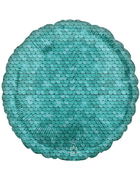 18in Anagram Ocean Blue Sequins Balloon