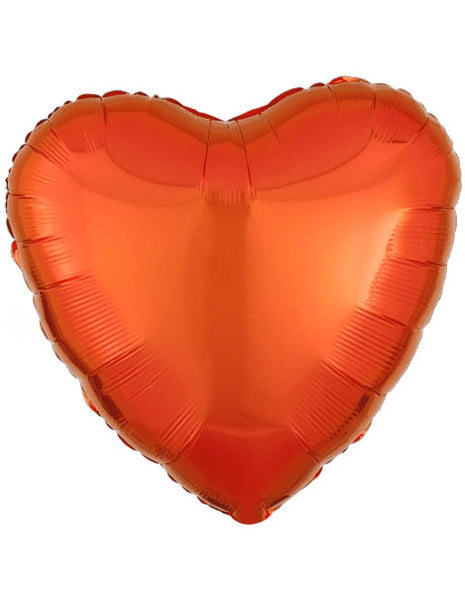 18in Anagram Orange Heart Balloon