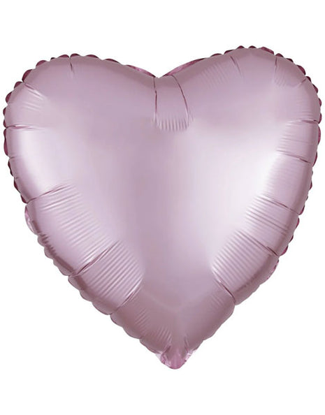 18in Anagram Satin Pastel Pink Heart Balloon