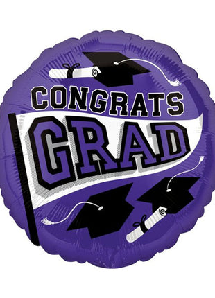 18in Anagram School Colors Be True to Your School Purple Balloon
