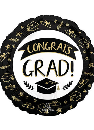 18in Anagram Sketched Congrats Grad Balloon