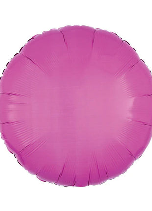18in Anagram Solid Bright Bubble Gum Pink Circle Balloon