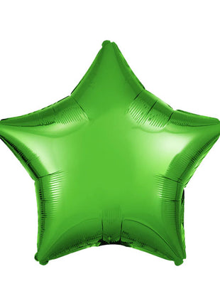 18in Anagram Solid Metallic Green Star Balloon