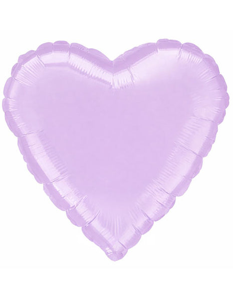 18in Anagram Solid Pearl Lavender Heart Balloon
