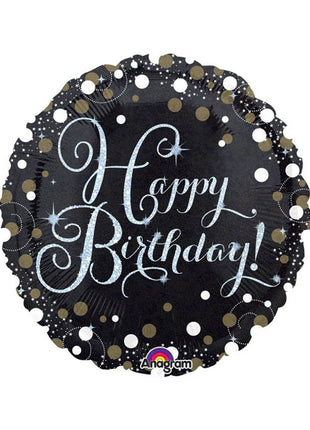 18in Anagram Sparkling Happy Birthday Balloon