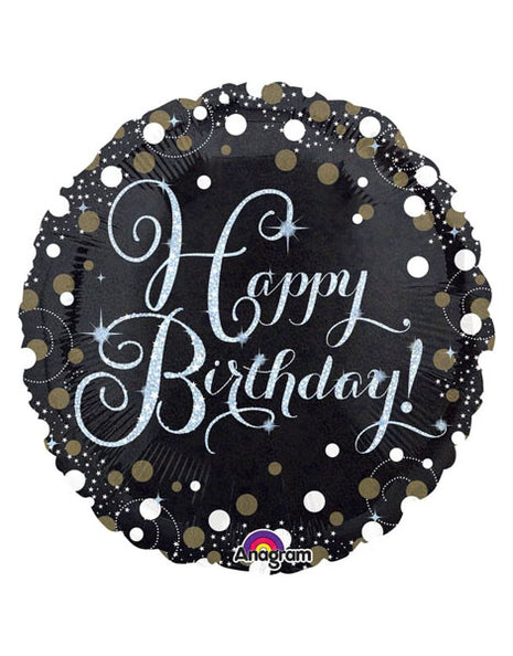 18in Anagram Sparkling Happy Birthday Balloon