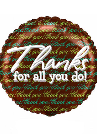 18in Anagram Thank You For All You Do! Balloon