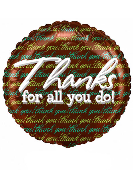 18in Anagram Thank You For All You Do! Balloon