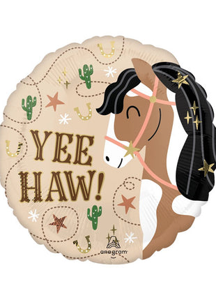 18in Anagram Yee Haw Balloon