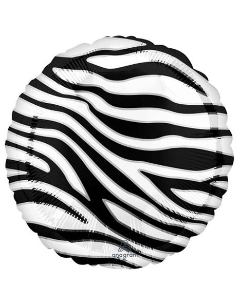 18in Anagram Zebra Print Balloon