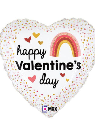 18in Betallic Boho Rainbow Valentine Balloon