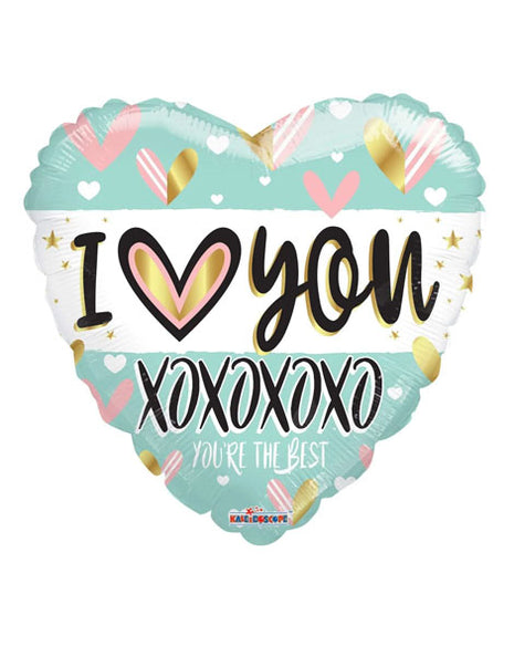 18in ConverUSA I Love You Turquoise Balloon