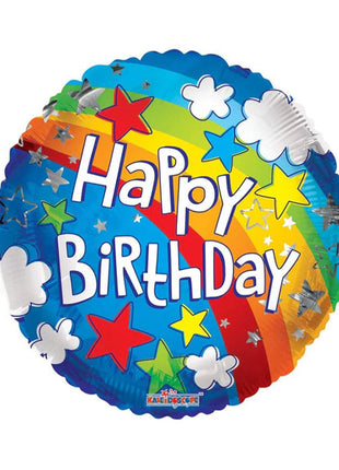 18in ConverUSA Birthday Rainbow Balloon