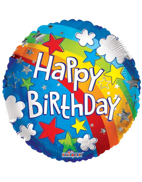 18in ConverUSA Birthday Rainbow Balloon