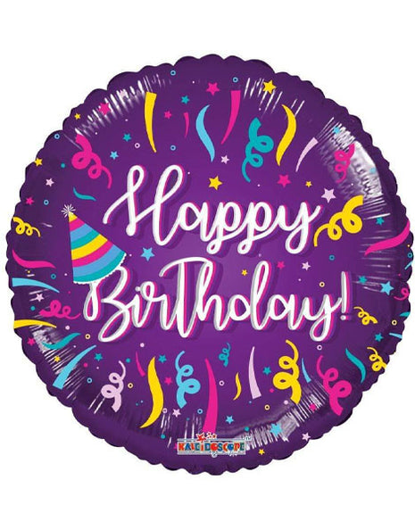 18in ConverUSA Birthday Streamers Balloon