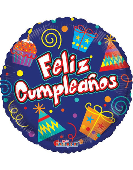 18in ConverUSA Feliz Cumpleanos Presents Balloon