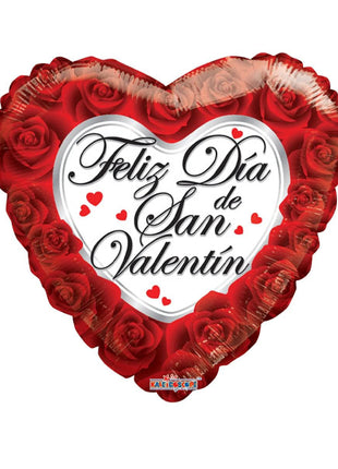 18in ConverUSA Feliz Dia De San Valentin Balloon