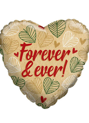 18in ConverUSA Forever & Ever Leaves Heart Balloon