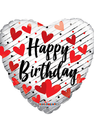 18in ConverUSA Happy Birthday Love Hearts Balloon