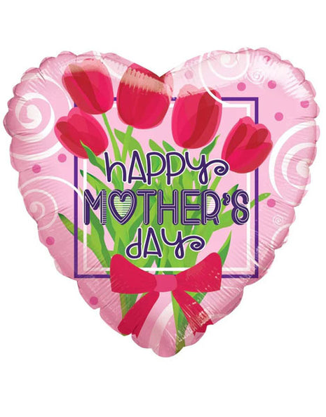 18in ConverUSA Happy Mother's Day Bunch of Flowers Balloon