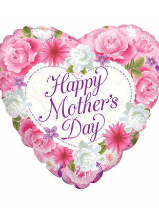 18in ConverUSA Happy Mother's Day Classic Flowers Balloon