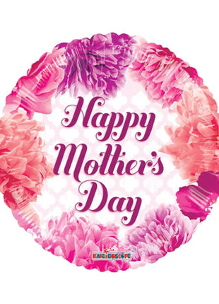 18in ConverUSA Happy Mother's Day Soft Flowers Balloon