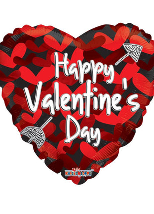 18in ConverUSA Happy Valentine's Day Many Hearts Balloon