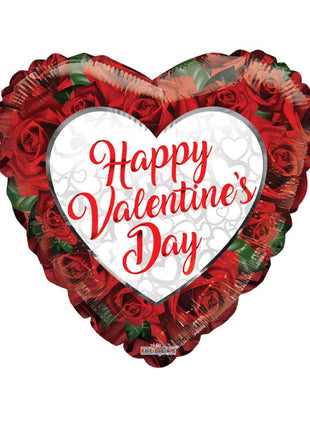 18in ConverUSA Happy Valentines Day Roses Balloon