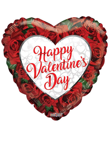 18in ConverUSA Happy Valentines Day Roses Balloon