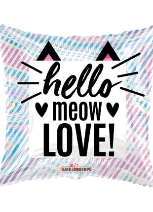 18in ConverUSA Hello Mew Love Holographic Balloon