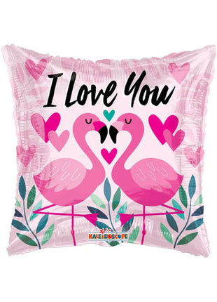 18in ConverUSA I Love You Flamingos Balloon